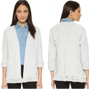 NWT Madewell XXS cable sweater w/ fringe